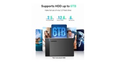 Carcasa HDD/SDD, SATA, 6Gbps + Cablu USB la Micro-USB - Ugreen US221 - negru - Img 3