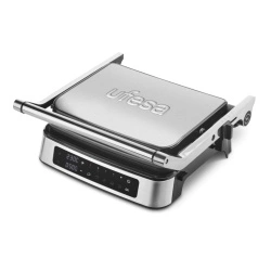 Grill Electric UFESA Everest, Putere 2000W, Deschidere 180 grade, Inox, suprafata antiaderenta - Img 2