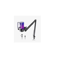 Microfon Gaming USB Maono cu anulare a zgomotului, monitorizare, negru, (desigilat)