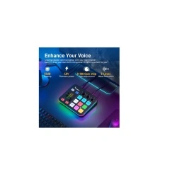 Mixer audio si placa de sunet Maono G1 Neo, RGB, Bluetooth 4.2, XLR, 2 x USB, Jack 3.5 mm, Negru (desigilat) - Img 5