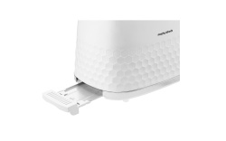 Prajitor de paine MORPHY RICHARDS, HIVE, putere 850W, 7 trepte de putere, compartimente pentru 2 felii simultan, functie de dezghetare, alb - Img 4
