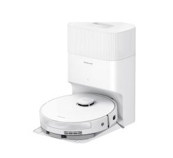 Robot de aspirare cu mop Dreame D20 Plus RLD35GD, statie automata de golire praf 5l, 13000Pa, rezervor praf 0.5l, rezervor apa 0.35l, baterie 5200mAh, alb