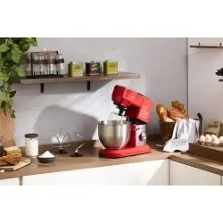 Robot de bucătărie Morphy Richards KM6003-GS, multifunctional, rosu - Img 6