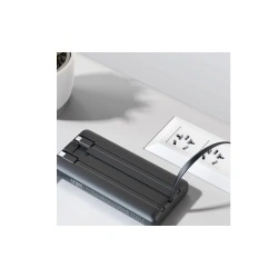 Acumulator extern Veger W2059, 20000 mAh C20, compatibil cu cabluri tip Type C & Lightning & MicroUSB si USB incorporate, negru - Img 3