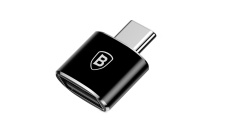 Baseus - OTG Adapter (CATOTG-01) - USB 2.0 to Type-C 480Mbps, 2.4A, negru
