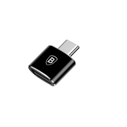 Baseus - OTG Adapter (CATOTG-01) - USB 2.0 to Type-C 480Mbps, 2.4A, negru