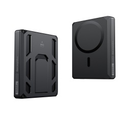 Baterie Externa MagSafe VEGER W0582, 5000mAh, Incarcare Wireless Magetica, Fast Charge 20W PD, Ultra-Slim, Negru - Img 2
