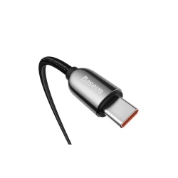 Cablu de Date Type-C la Type-C 100W, Fast Charging, 1m - Baseus Display (CATSK-B01), negru - Img 3