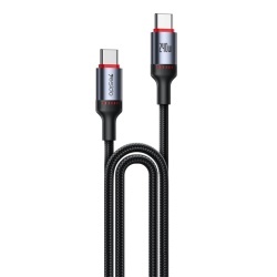 Cablu pentru Incarcare Yesido, Type-C la Type-C, 240W, 480Mbps, 2m, negru