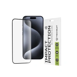 Folie pentru iPhone 17 Air, Techsuit 111D Full Cover / Full Glue Glass, neagra