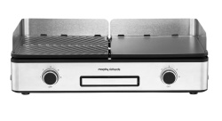 Grill electric Morphy Richards MGS1002, 2400W, argintiu