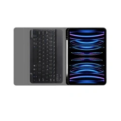 Husa iPad Pro 2018 11.0 cu tastatura magnetica wireless RGBpencil holder Techsuit,negru - Img 3