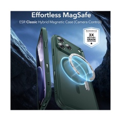 Husa iPhone 17 Pro ESR Classic Hybrid HaloLock, verde - Img 4