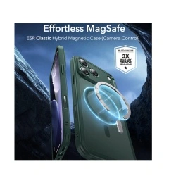 Husa iPhone 17 Pro ESR Classic Hybrid HaloLock, verde - Img 4