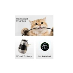 Purificator de aer Dreame Smart Home Pet AP10 CVF61A, Colectare 360, 4 moduri smart, Argintiu - Img 4