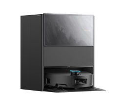 Robot de aspirare cu mop tip rolă Dreame Aqua 10 Ultra Track Complete, stație automată de golire 3.5l, 30000Pa, negru