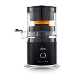 Storcator de Citrice Portabil UFESA Squeeze&Go, Reincarcabil USB, 45W, Negru