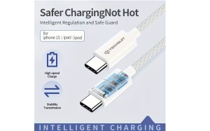 Techsuit - Data Cable (PCB114D) - for Apple, Android, Type-C, Super Fast Charging, PD60W, Flexible, - Img 2