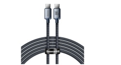 Baseus - Data Cable Crystal Shine (CAJY000601) - Type-C to Type-C, 100W, 1.2m - Black