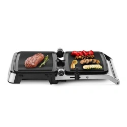 Grill Electric UFESA Everest, Putere 2000W, Deschidere 180 grade, Inox, suprafata antiaderenta - Img 6