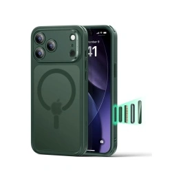 Husa iPhone 17 Pro ESR Classic Hybrid HaloLock, verde