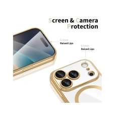Husa iPhone 17 Pro - Techsuit Luxury Crystal MagSafe - verde - Img 3
