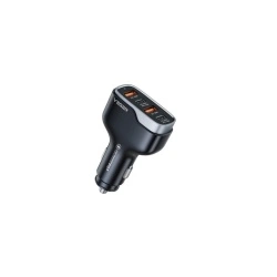 Incarcator auto Veger 2x USB QC 3.0 + 2x Type C PD, Negru - Img 3