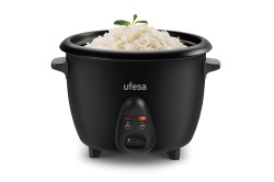 Rice Cooker UFESA Basmati AR4080, Capacitate 1.8L, 700W, Functie Mentinere Cald, Inox/Negru - Img 3