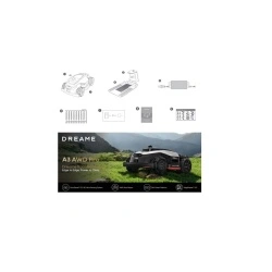 Robot de tuns gazon/iarba, Dreame A3 AWD Pro, 3500mp, LiDAR 3D, fara fir perimetral - Img 6