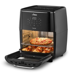 Air Fryer si Cuptor cu Aer Cald UFESA Sensei 12L, 1700W, 10 Programe, Ecran Touch, Negru - Img 2
