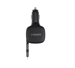Incarcator auto Veger CC89, 1 x USB-A, 1 x USB-C, 1 x Lightning, 84 W, negru