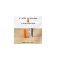Power Bank VEGER LIPSTICK-C, 5000mAh, USB-C, 12W, 100 x 22 x 22 mm, Argintiu - Img 2