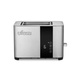 Prajitor de paine UFESA Duo Deluxe, Carcasa Otel Inoxidabil, Functie Decongelare, 850W