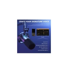 Set Microfon Dinamic MAONO PD200Xs, Negru, XLR/USB, Brat extensibil (desigilat) - Img 6