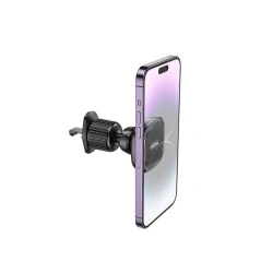 Suport telefon magnetic pentru grila ventilatie Borofone Ice BH96, negru - Img 4