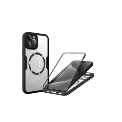 Techsuit - ColorVerse 360 MagSafe Series + Screen Protector - iPhone 15 Pro Max - Negru