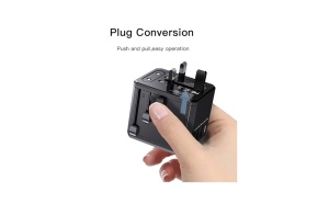 Yesido - Wall Charger (MC10) - 3x USB, Type-C, for Travel, EU, UK, US, AUS, 3.6A - Black - Img 2