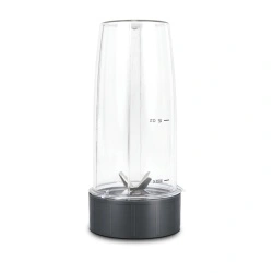 Blender UFESA Nutrishake 1200W, 2 Recipiente Sport, Lame Inox, Negru/Argintiu - Img 6