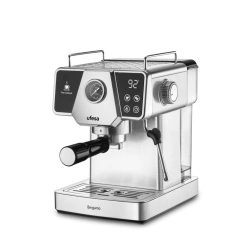 Espressor manual UFESA Bergamo, Capacitate 1.25L, 12 Cesti, Sistem Anti-Picurare, Argintiu - Img 2