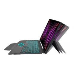 Husa cu tastatura + folie iPad Pro 11 (2022) Techsuit KeyTab Pro, negru - Img 2