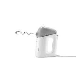 Mixer de Mana UFESA Provence, 600W, 5 Viteze + Turbo, Accesorii Inox, Alb/Gri - Img 4