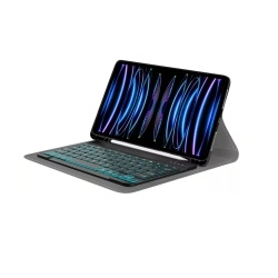 Husa iPad Pro 2018 11.0 cu tastatura magnetica wireless RGBpencil holder Techsuit,negru