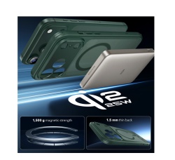 Husa iPhone 17 Pro ESR Classic Hybrid HaloLock, verde - Img 2