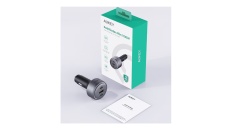 Incarcator auto AUKEY 100W, 3 porturi, gri - Img 4