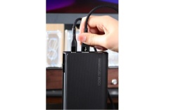 Power Bank, Veger, TC130 25000mAh 130W cu port USB-A si port USB-C, negru - Img 3
