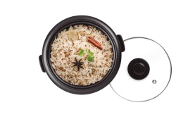 Rice Cooker UFESA Basmati AR4080, Capacitate 1.8L, 700W, Functie Mentinere Cald, Inox/Negru - Img 4