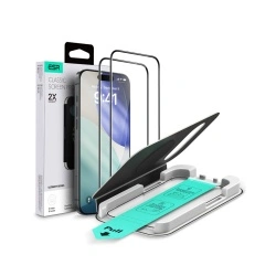 Set 2 x folie sticla iPhone 17 Pro, negru