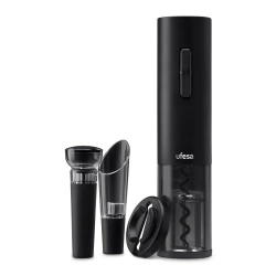 Set Tirbuson Electric UFESA Easy Open, 4 in 1, Baterie Reincarcabila + Accesorii Vin, Negru - Img 5