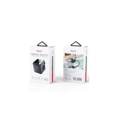 Yesido incarcator priza 3x USB, Type-C, for Travel, EU, UK, US, AUS, 3.6A - negru - Img 4