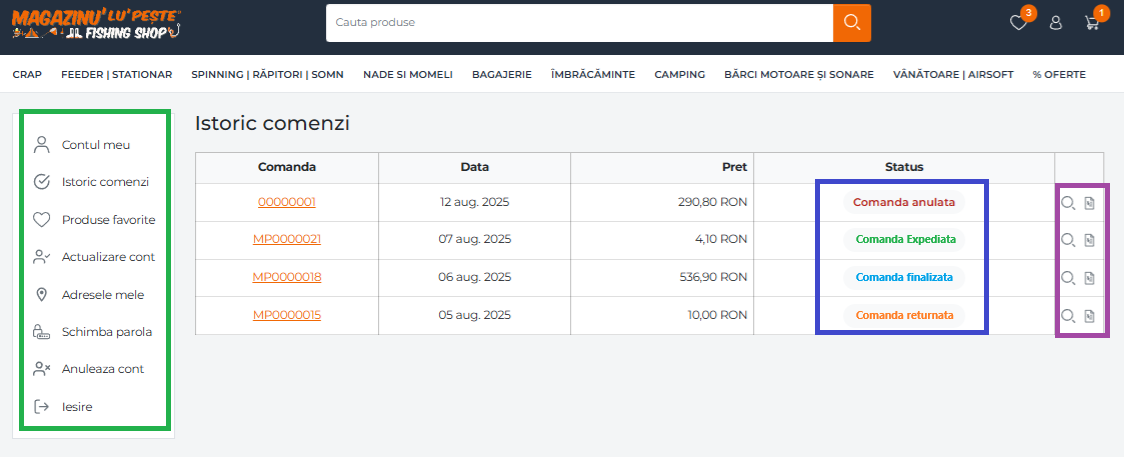 Cont client